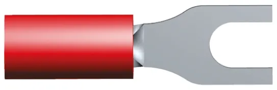 Product image for Spade terminal, PIDG,red,AWG 22-16, M2.5
