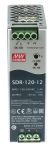 Product image for SDR-120 series, 120 watt Din Rail 12Vdc