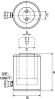 Product image for LOW HEIGHT CYLINDER,20TON 45MM STROKE