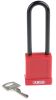 Product image for Red Non Conductive Safety Padlock,Long