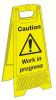 Product image for PVC sign 'Caution working in progress'