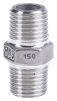 Product image for S/steel hexagon nipple,1/4in BSPT M-M