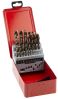 Product image for RS PRO 25 Piece Metal Twist Drill Bit Set, 1mm to 13mm