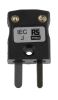 Product image for Type J Black miniature plug 4mm cable