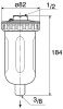 Product image for 1/2in pneumatic automatic drain