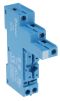 Product image for SPDT DIN rail relay skt - plastic clip