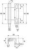 Product image for S/STEEL ENCLOSURE HINGE,60X33X2.5MM