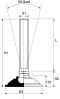 Product image for S/STEEL LEVELLING FOOT,M12X160MM L