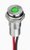 Product image for 6mm flush IP67 sealed chr LED,green 20mA