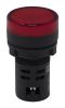 Product image for RS PRO, Panel Mount Red LED Indicator, 22mm Cutout, IP65, 12V ac/dc