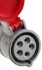 Product image for Glanded socket 3P+N+E 16A 400V IP44