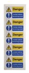 Product image for Danger Isolate Sign, 40x60mm