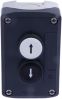 Product image for Enclosed Push buttons 1x White, 1x Black