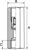 Product image for G1/2 BSP steel non-return valve