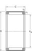 Product image for Drawn Cup Needle Roller Bearing 4x8x8