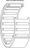 Product image for Drawn Cup Needle Roller Bearing 4x8x8