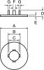 Product image for RS PRO Potentiometer Dial, 36.8mm Knob Diameter, Clear, 17mm Shaft, For Use With Collet Knob