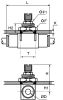 Product image for LF3000 panel mount flow regulator,8mm