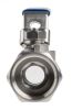 Product image for S/steel 1 pc ball valve,3/4in BSPP F-F