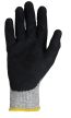 Product image for Black/grey cut 5 latex coated glove 10