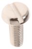 Product image for NiPt brass slot pan head screw,M6x16mm