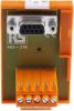 Product image for 9 way D socket DIN rail terminal