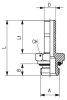 Product image for MALE ADAPTOR - BSPP  4- M5