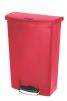 Product image for Rubbermaid Commercial Products Slim Jim 90L Red Pedal PE, PP Waste Bin