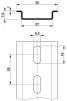 Product image for Perforated DIN Rail, 35x7.5x2000, Steel