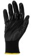 Product image for BLACK NITRILE COATED POLYESTER GLOVE 10