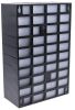 Product image for 40 DRAWER PLASTIC UNIT, BLACK