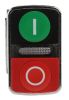 Product image for Dbl pushbutton complete 230Vac/d grn/red