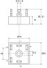 Product image for Vishay VS-26MT160, 3-phase Bridge Rectifier, 25A 1600V, 5-Pin D 63