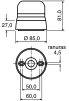 Product image for AMBER STANDARD XENON BEACON,230VAC