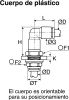 Product image for Bulkhead elbow push-in fitting,6mm