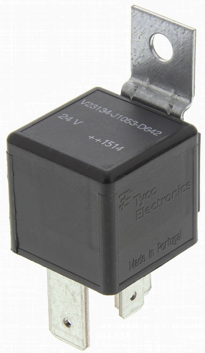 TE Connectivity, 24V dc Coil Automotive Relay SPNO, 25A Switching Current  Panel Mount Single Pole, V23134J1053D642 - RS Components Vietnam