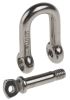 Product image for S/steel D shackle with screw pin,5mm