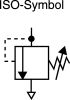 Product image for G1/4 PNEUMATIC PRESSURE RELIEF VALVE