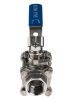 Product image for 3pc Full Bore Ball Valve,1in. S/steel