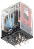 Product image for PLUG-IN RELAY LED, 14 PIN 4PDT 5A 48VDC