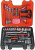 Product image for 91 piece 1/4 - 1/2in socket set