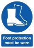 Product image for PP sign 'foot protection..worn'