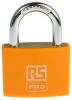 Product image for Yellow Plastic Coated Brass Padlock