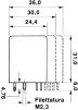 Product image for 4PDT standard cradle relay,24Vdc coil