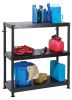 Product image for 3 TIER PLASTIC SHELVING-BLACK