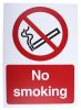 Product image for Plastic No Smoking Prohibition Sign, No Smoking, English