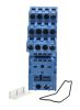 Product image for Socket DIN, blu, 8 pin for 55.32 relays