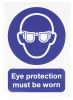 Product image for SAV sign 'Eye protection.worn',210x148mm