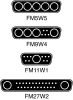 Product image for 25 WAY 9W4 D CONNECTOR PLUG