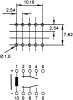 Product image for DPDT miniature HF relay, 1A 24Vdc coil